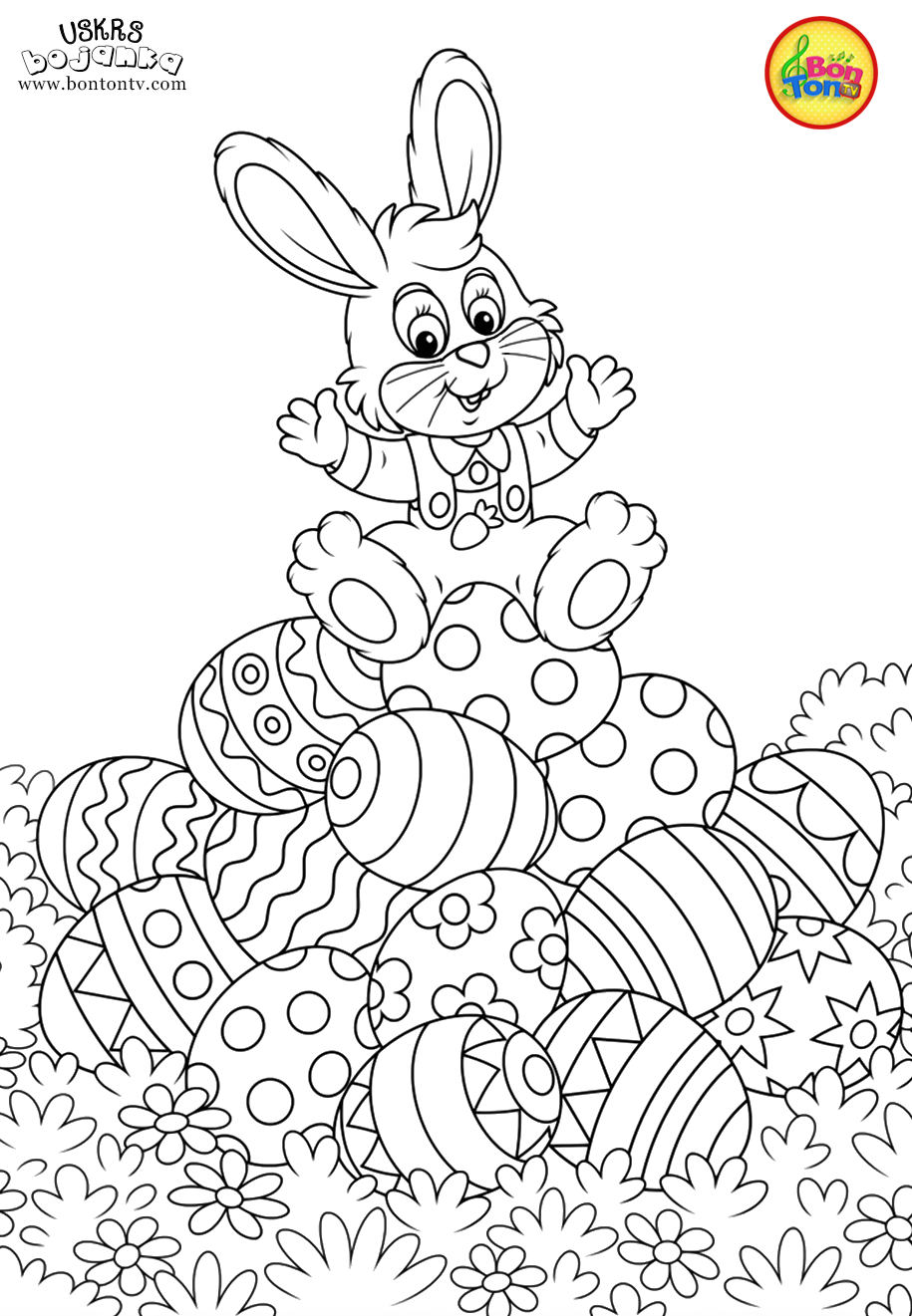 Uskrs bojanka - Easter coloring pages for kids - BonTon TV