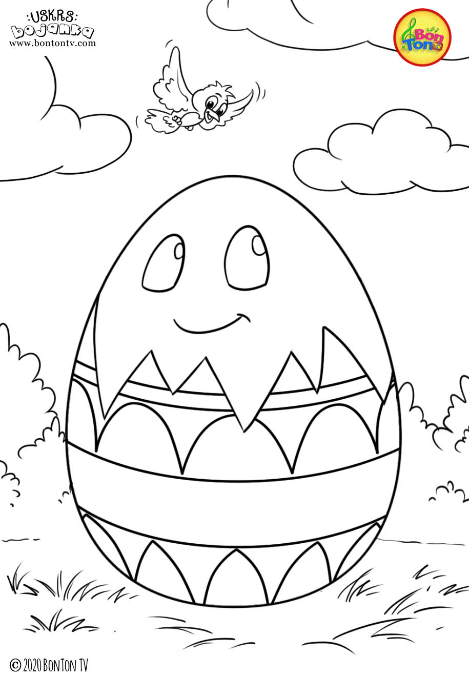 Uskrs bojanka - Easter coloring pages for kids - BonTon TV