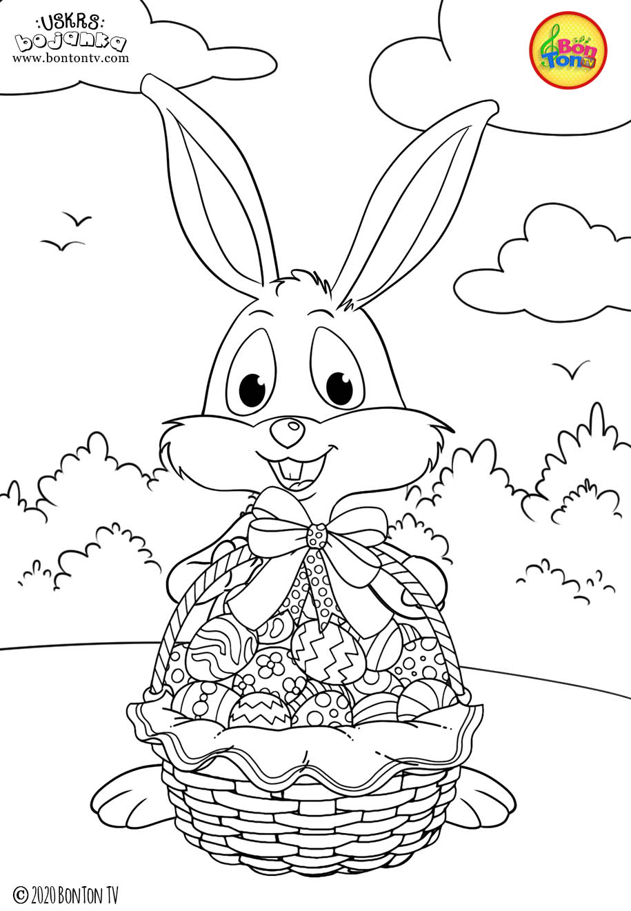Uskrs bojanka - Easter coloring pages for kids - BonTon TV