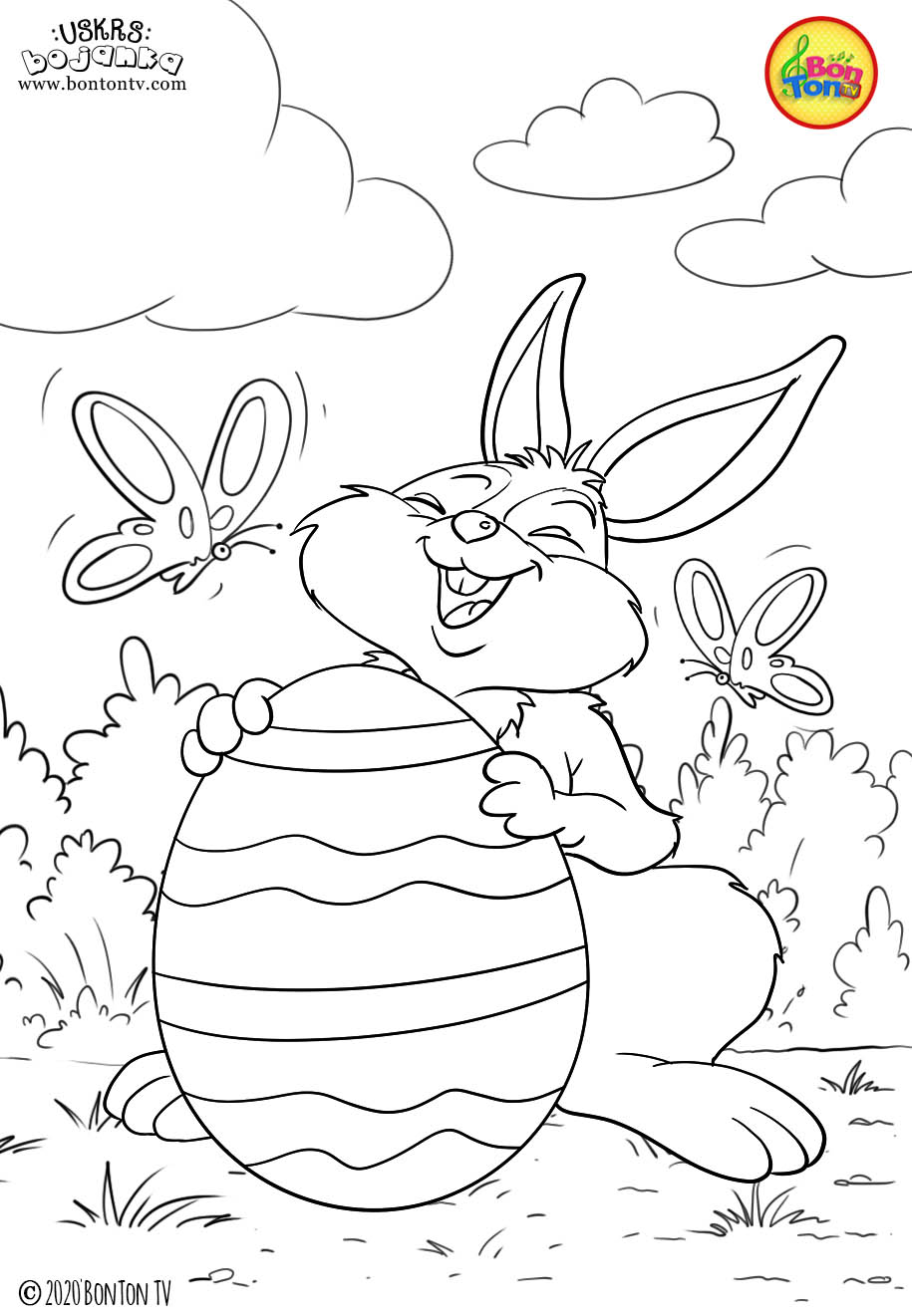 Uskrs bojanka - Easter coloring pages for kids - BonTon TV