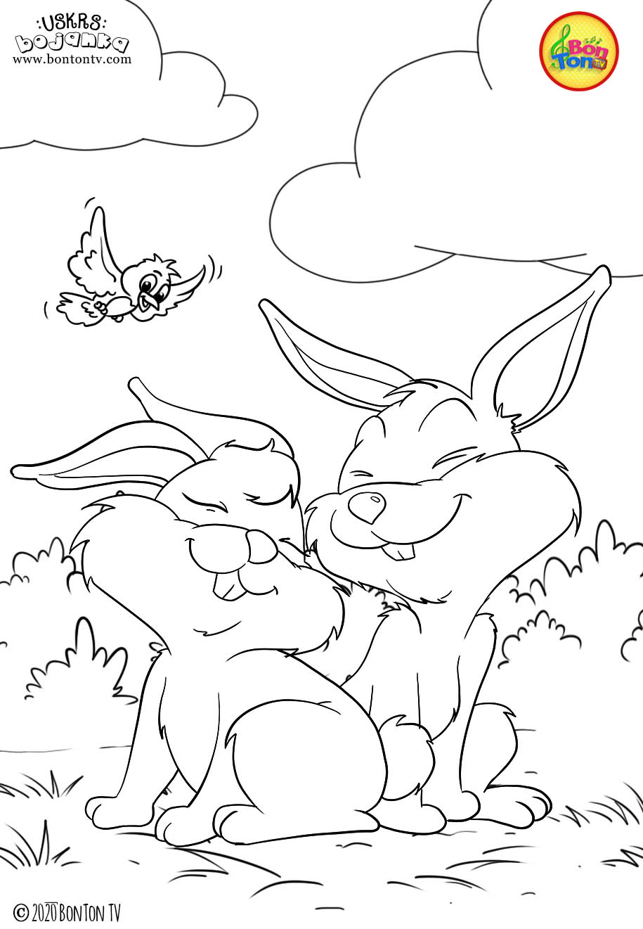 Uskrs bojanka - Easter coloring pages for kids - BonTon TV