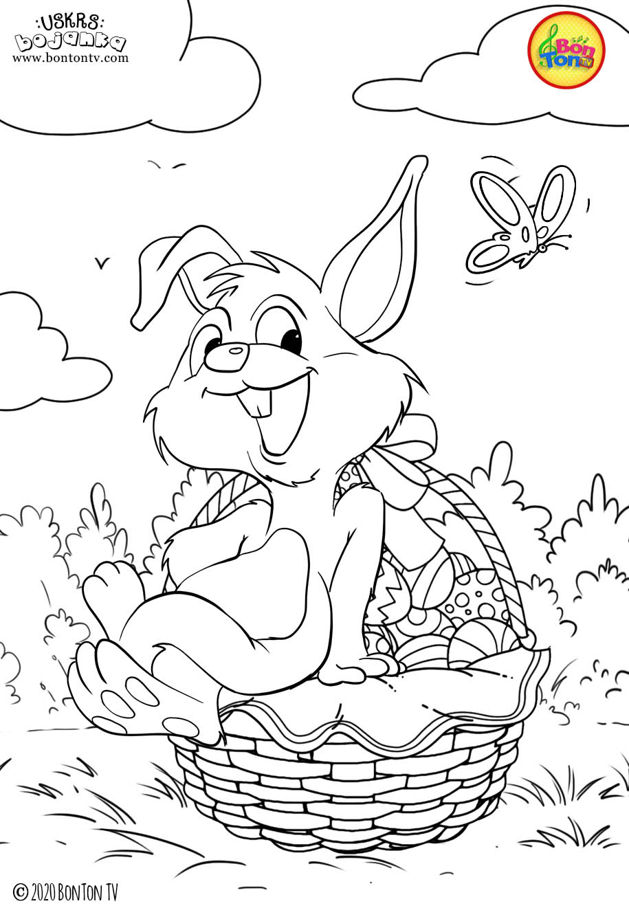 Uskrs bojanka - Easter coloring pages for kids - BonTon TV