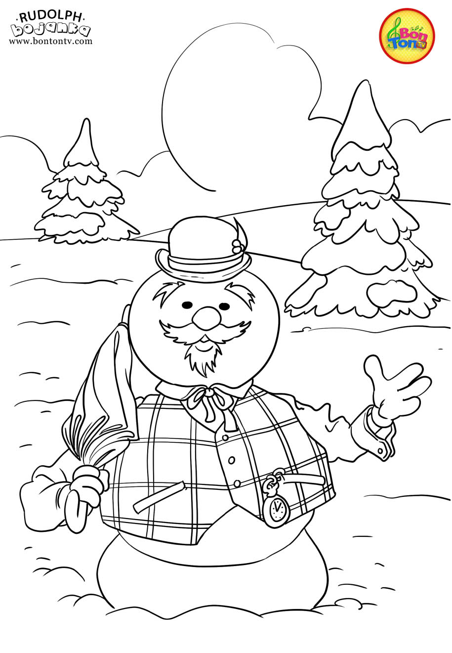 Christmas Coloring Pages for Kids - BonTon TV - Bo�i� - bojanke za printanje