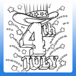 4th of July coloring pages