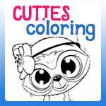 Cuties coloring pages